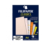 Papel Filiperson Verge 180gr Salmao A4 50fls