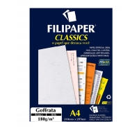 Papel Filiperson Goffrata 180gr Branco A4 50fls