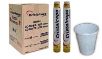 Copo Plastico Cristalcopo 80ml Branco 0002