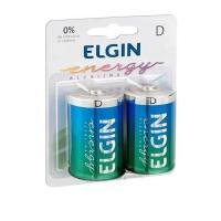 Pilha D Elgin Alkalina Lr20-bp2 1.5v C/ 2