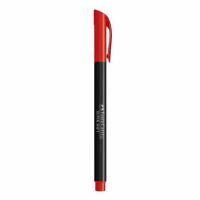 Caneta Fina Faber Castell Ponta Pincel Vermelho